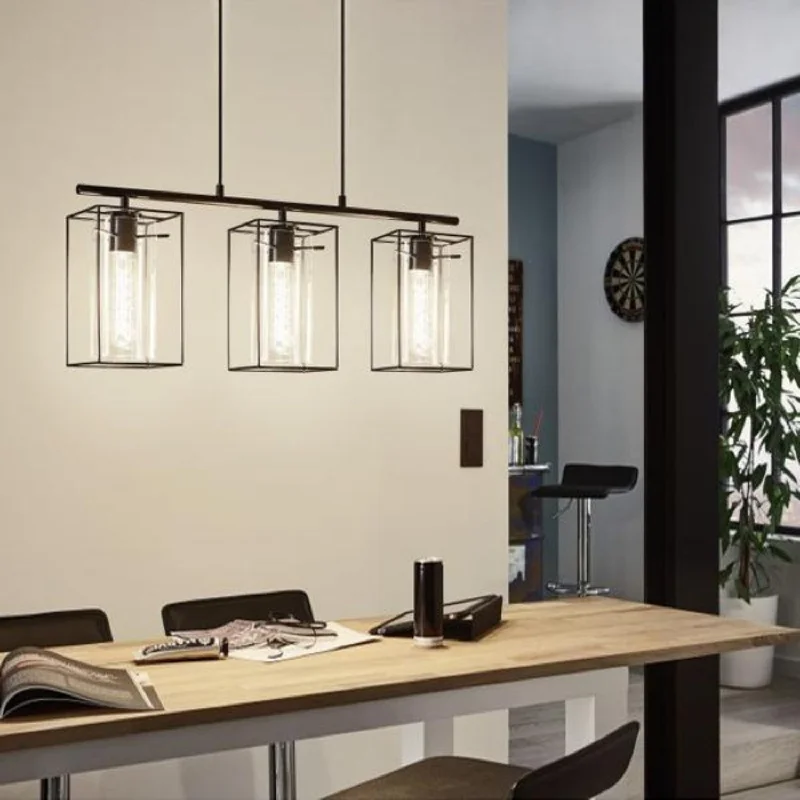 Loncino Cage Black Pendant Light ( or 3Lt)