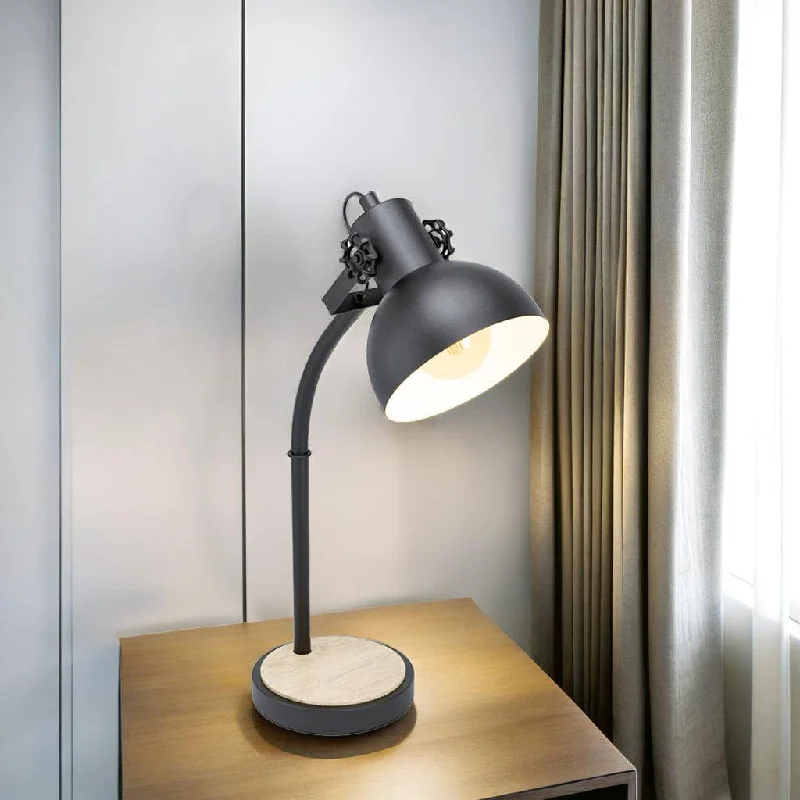 Lubenham Table Lamp in Black or Antique Nickel