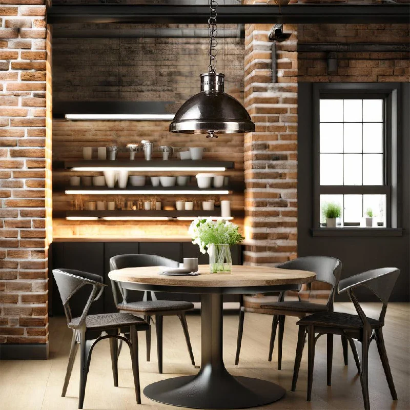 Industrial Lighting with High CRI (Color Rendering Index) for True Color PerceptionMadison Pendant Light in Antique Silver or Copper