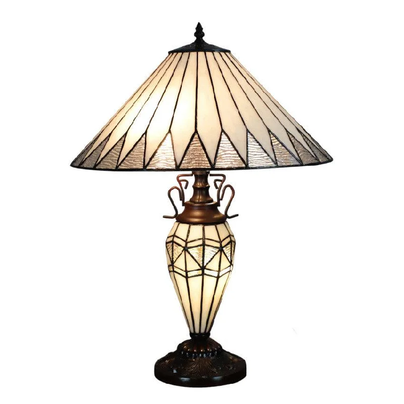 Minster Fenton Double Tiffany Table Lamp