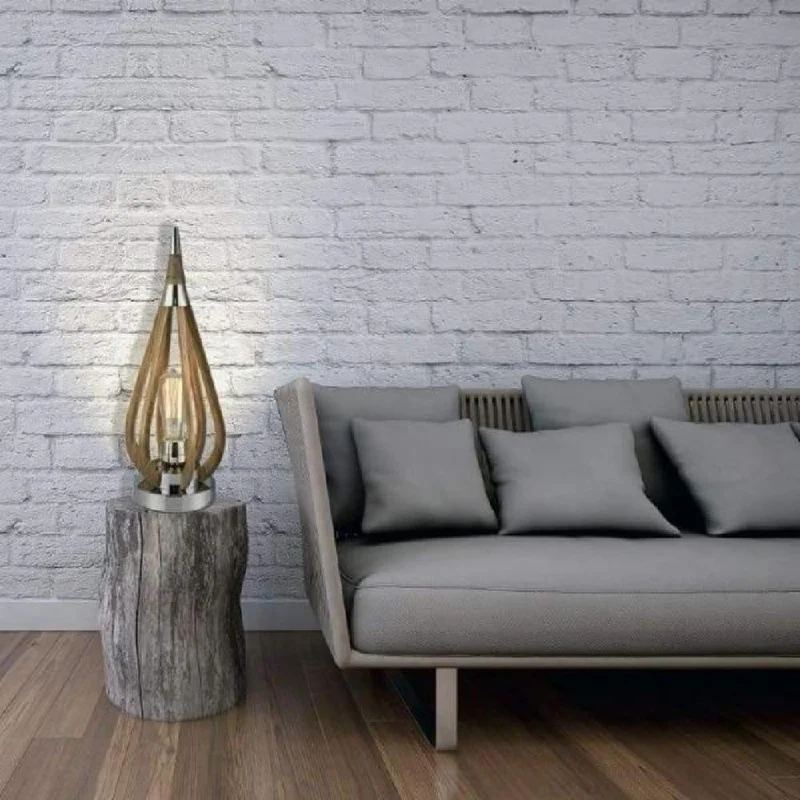 Modern industrial Table Lamp in Taupe