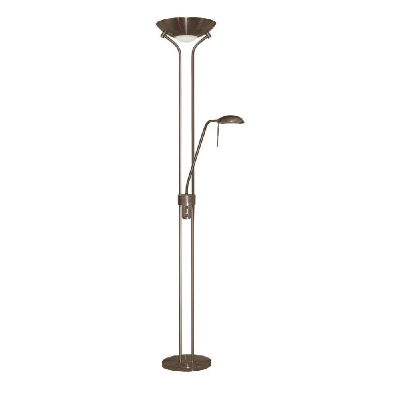 Mother & Child 2 Light Brass Floor Lamp