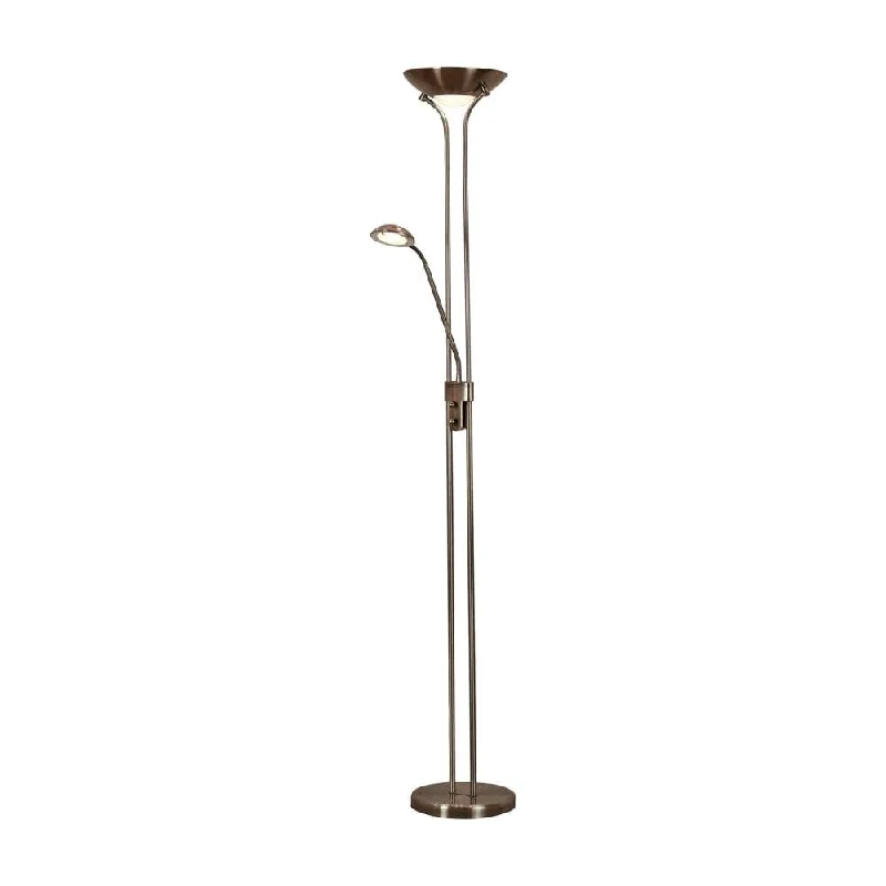 Mother & Child LED Brass Floor Lamp