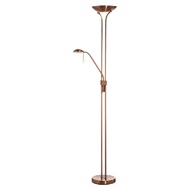 Mother & Child Dimmable Copper Floor Lamp