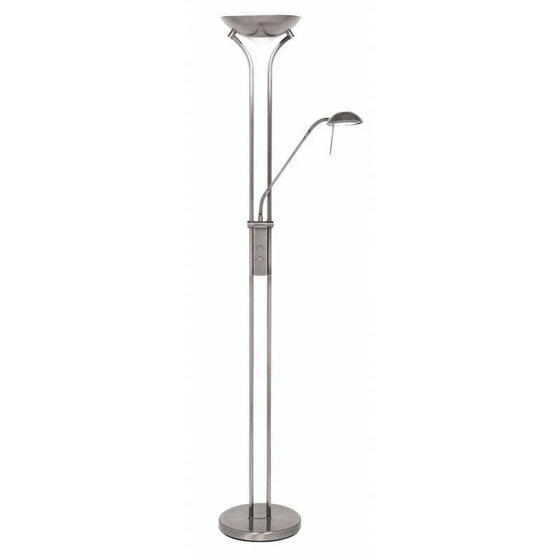 Mother & Child Antique Chrome Floor Lamp