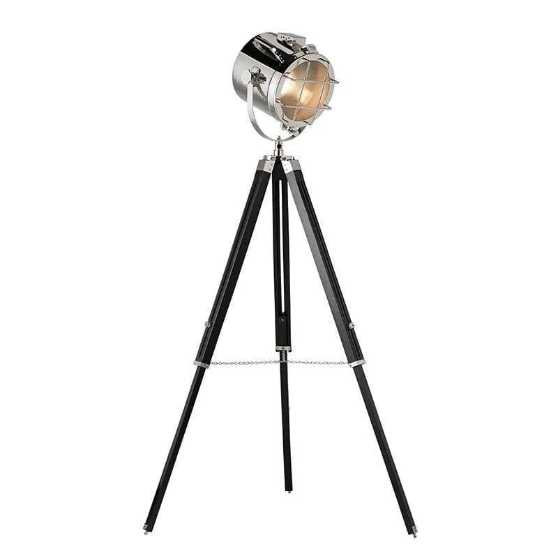 Nautical Black Tripod Floor Lamp