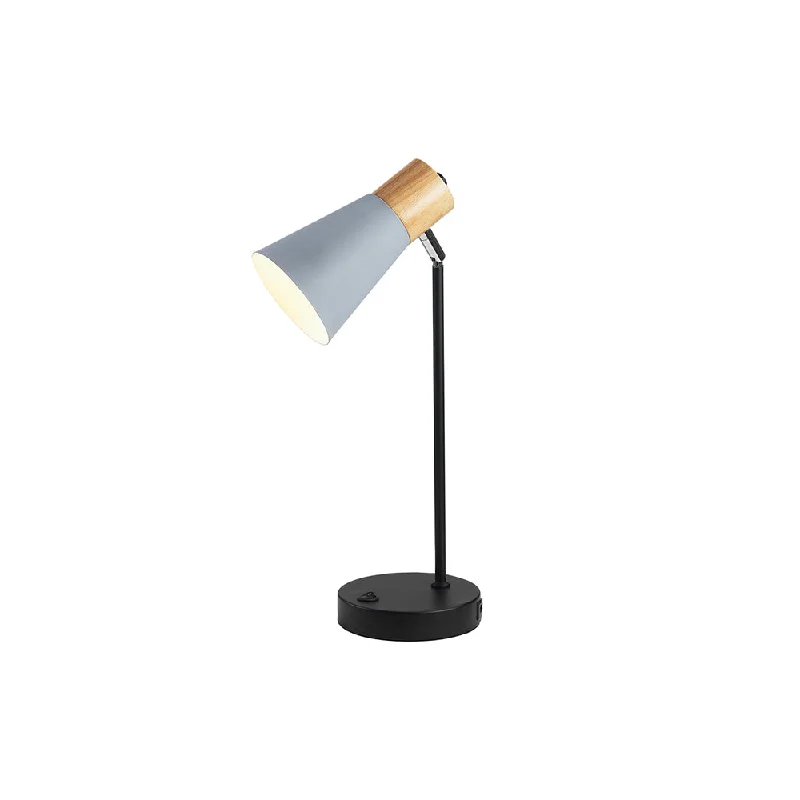 Smart Floor Lamp with Voice Control and Bluetooth ConnectivityOaks Lighting Sylva Grey Table Lamp with USB