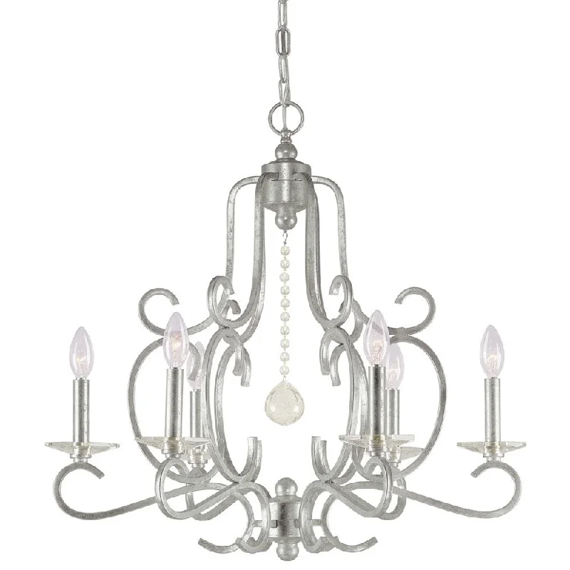 Chandeliers with Metal Frames in Bronze FinishChandeliers with Metal Frames in Bronze FinishOrleans 6-light Olde Silver Chandelier - Olde Silver Chandeliers with Metal Frames in Bronze FinishChandeliers with Metal Frames in Bronze FinishOrleans 6-light Olde Silver Chandelier - Olde Silver