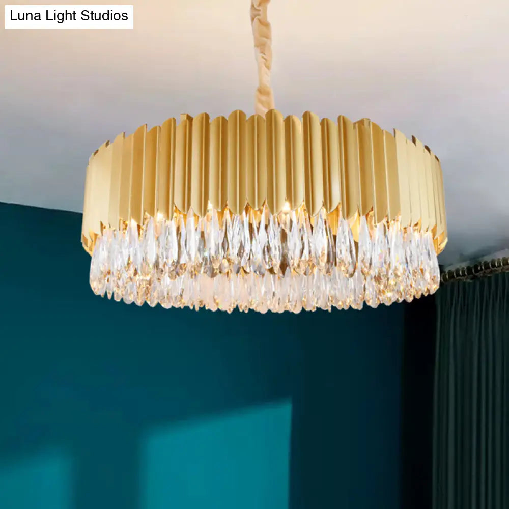Ceiling - Mounted Chandeliers for Standard CeilingsCeiling - Mounted Chandeliers for Standard CeilingsOval Crystal Drip Pendant Chandelier - Simplicity Light Fixture for Living Rooms