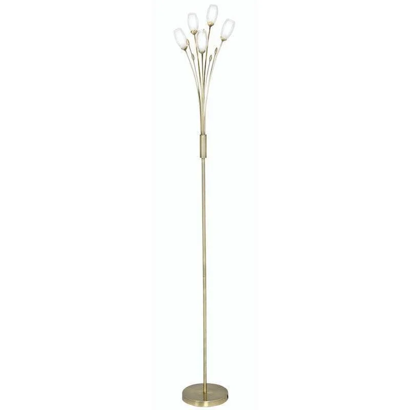 Pandora Antique Brass Floor Lamp