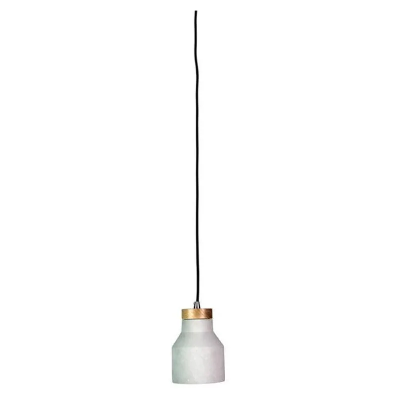 Panto Pendant Scandustrial 1L Concrete+Timber Finish