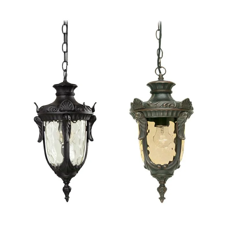Industrial Lighting for Food Processing FactoriesPhiladelphia Chain Lantern E27 IP44 in Black/Old Bronze Elstead Lighting - ELS.PH8-M