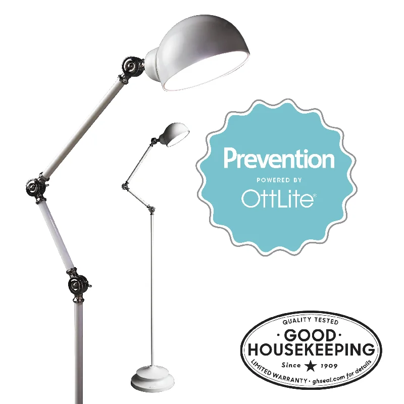 Prevention by OttLite LED Pharmacy Floor Lamp