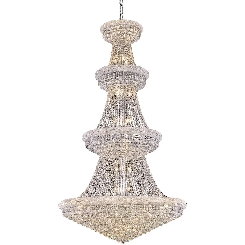 Rustic Wood Chandeliers for Country - Style HousesRustic Wood Chandeliers for Country - Style HousesPrimo 42 light Chrome Chandelier Clear Royal Cut Crystal - One Size
