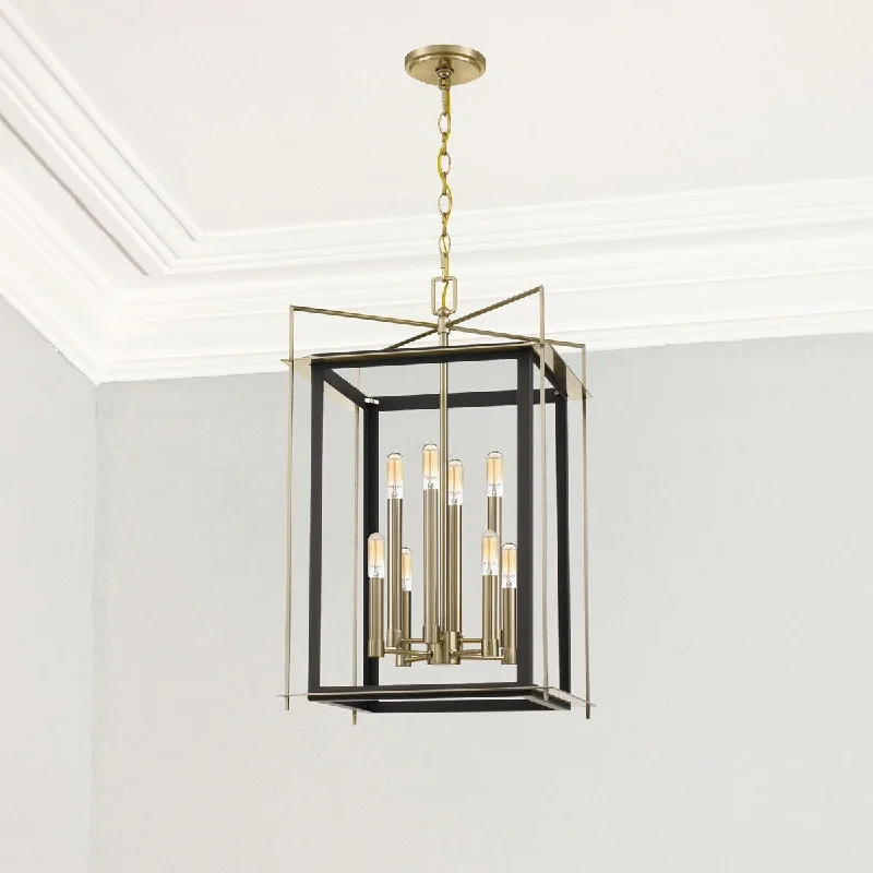 Mini Chandeliers for Adding Charm to Small SpacesMini Chandeliers for Adding Charm to Small SpacesQuentin Designs Eight Light Foyer Pendant Isabella Western Bronze - Exact Size