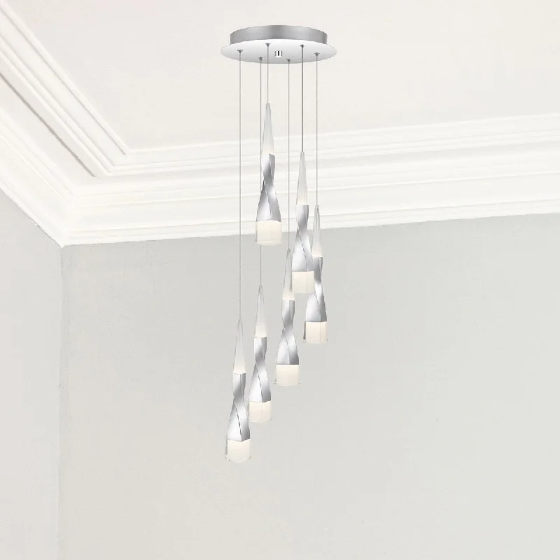 Bohemian - Style Beaded Chandeliers for Eclectic DecorBohemian - Style Beaded Chandeliers for Eclectic DecorQuentin Designs Pendant Isabella Polished Chrome - Exact Size