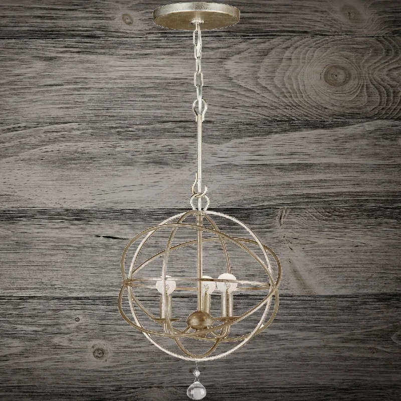 Chandeliers for Low Ceilings to Avoid OvercrowdingChandeliers for Low Ceilings to Avoid OvercrowdingRacquel SA Four Light Chandelier Brielle Antique Silver - Exact Size