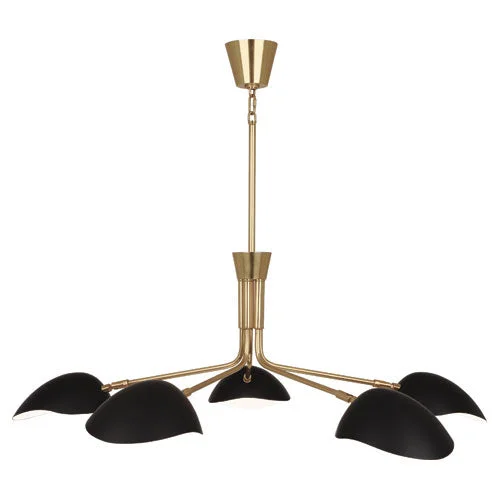 Chandeliers with Metal Frames in Copper FinishChandeliers with Metal Frames in Copper FinishFive Light Chandelier