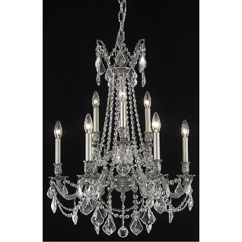 Chandeliers with Pendant Lights for a Stylish LookChandeliers with Pendant Lights for a Stylish LookRosalia 9 light Pewter Chandelier Clear Elegant Cut Crystal - One Size Chandeliers with Pendant Lights for a Stylish LookChandeliers with Pendant Lights for a Stylish LookRosalia 9 light Pewter Chandelier Clear Elegant Cut Crystal - One Size