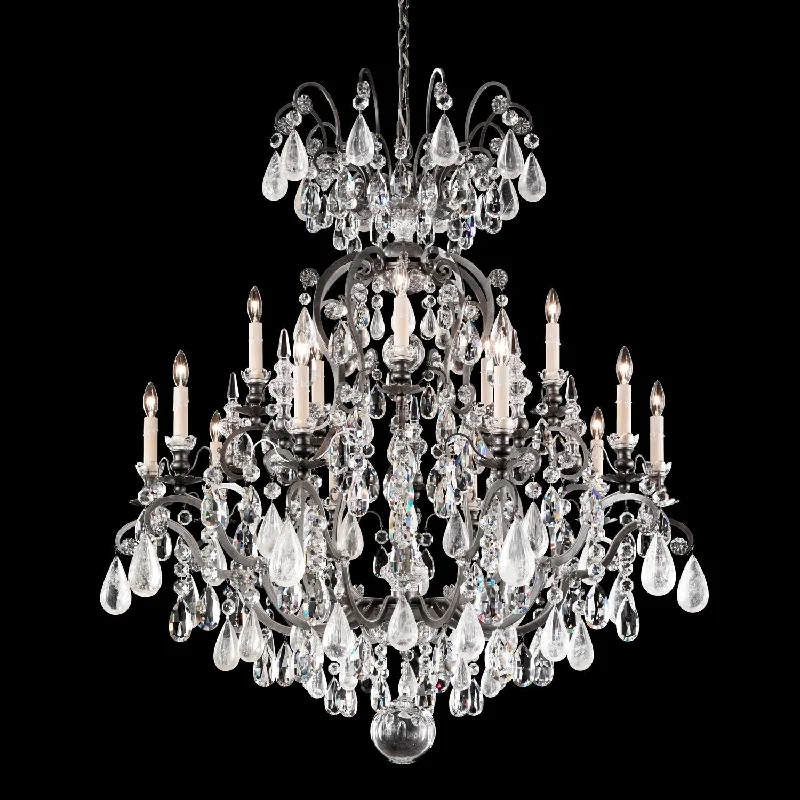 Chandeliers with Metal Frames in Black FinishChandeliers with Metal Frames in Black Finish16 Light Chandelier
