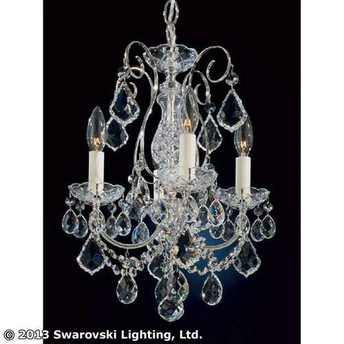 Chandeliers with Clear Crystal for a Sparkling EffectChandeliers with Clear Crystal for a Sparkling EffectFour Light Chandelier