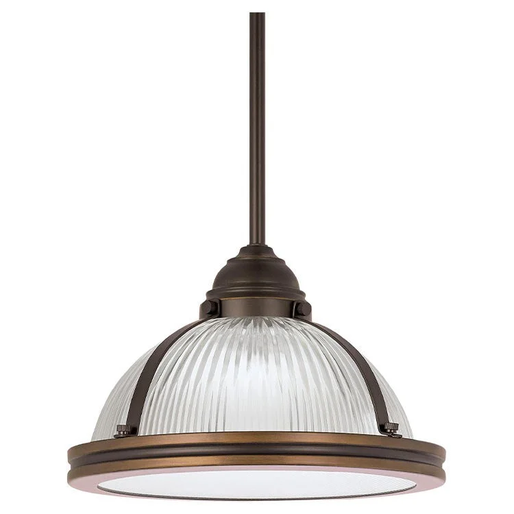 Pratt Street Prismatic Single-Light LED Pendant