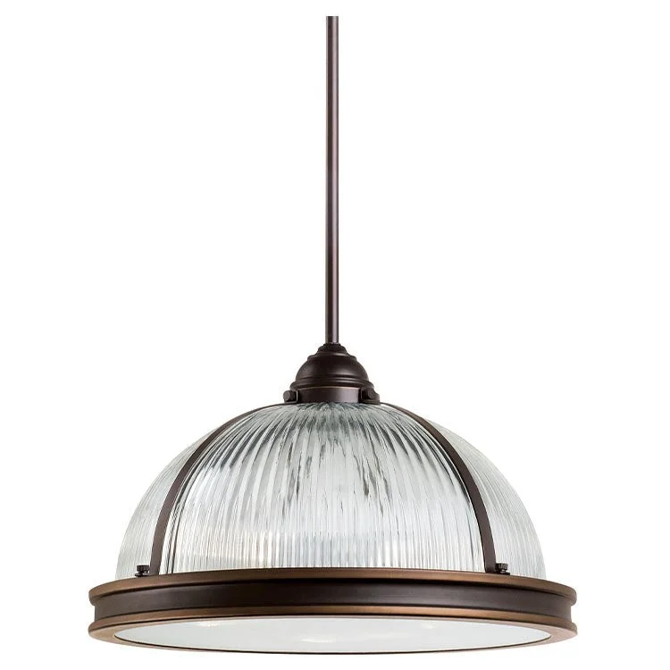 Pratt Street Prismatic Three-Light LED Pendant