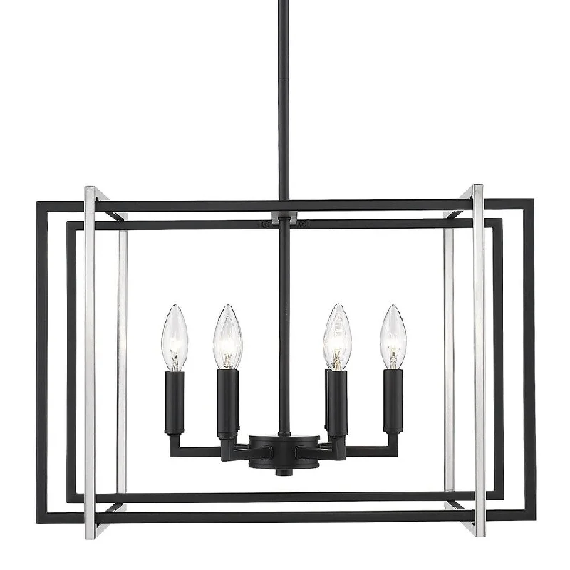 black with pewter accents