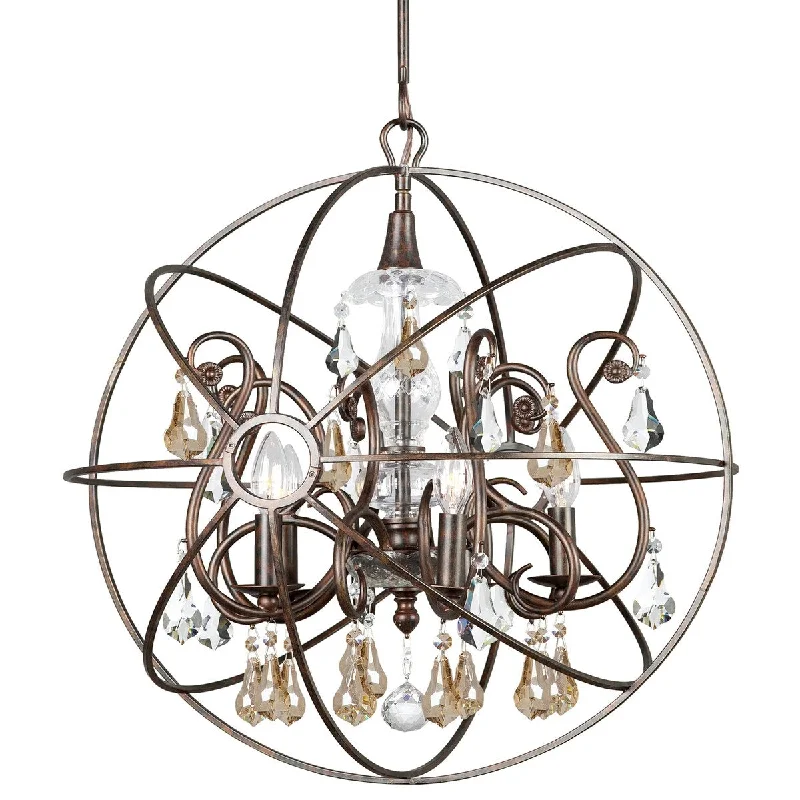 Chandeliers with Sputnik - Style Design for a Futuristic VibeChandeliers with Sputnik - Style Design for a Futuristic VibeTimeless Home Five Light Chandelier Solaris English Bronze - Exact Size Chandeliers with Sputnik - Style Design for a Futuristic VibeChandeliers with Sputnik - Style Design for a Futuristic VibeTimeless Home Five Light Chandelier Solaris English Bronze - Exact Size