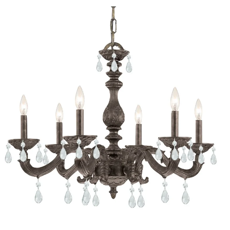 Incandescent Chandeliers for a Warm and Traditional GlowIncandescent Chandeliers for a Warm and Traditional GlowTimeless Home Six Light Chandelier Paris Market Venetian Bronze - Exact Size