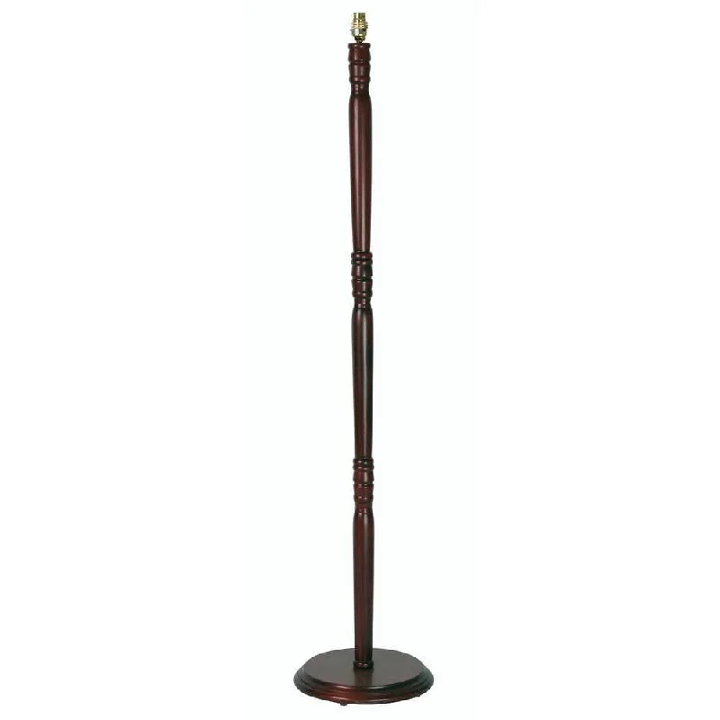 Mahogany Finish Wooden Floor Lamp