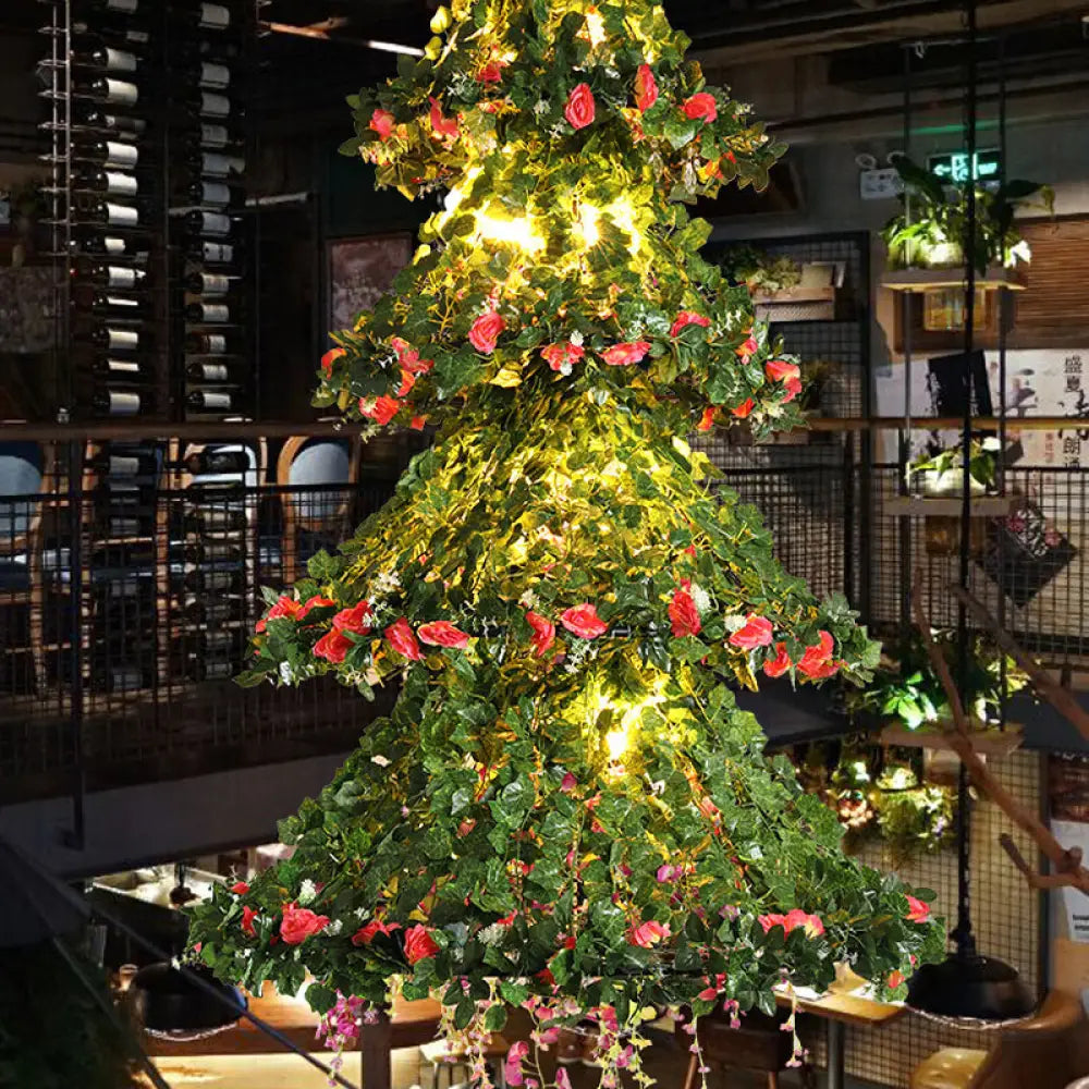 Chandeliers with Multiple Lights for Maximum IlluminationChandeliers with Multiple Lights for Maximum IlluminationRestaurant Chandelier Lamp: Tree Shaped Ceiling Light with 18 Green Plant Bulbs