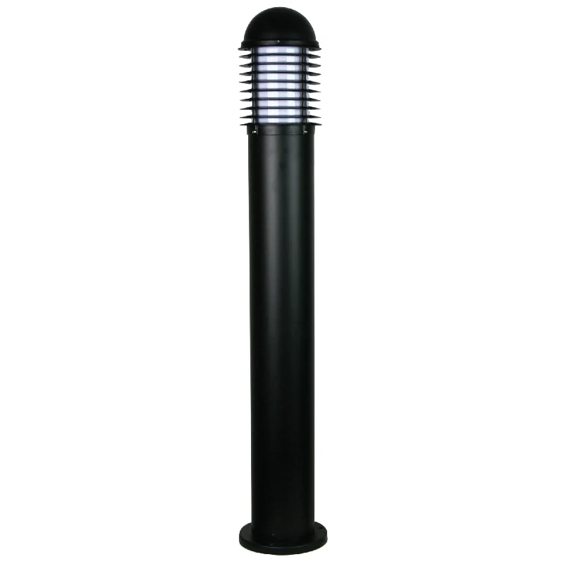 Velika Bollard 1000mm SURFACE MOUNTED 240v E27 in Black - OL7156BK