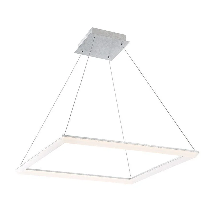 Frame Single-Light Square 28" LED Pendant 3000K