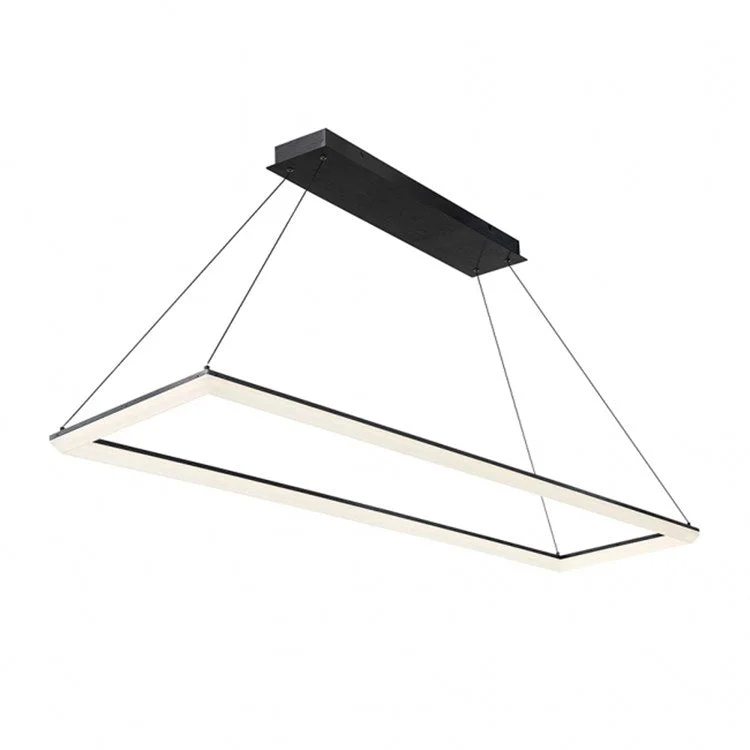 Frame Single-Light Rectangular 58" LED Pendant 3000K