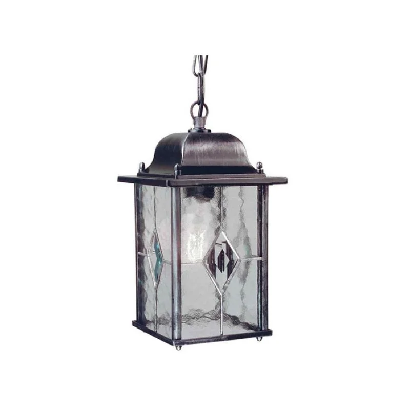 Wexford Chain Lantern in Black/Silver E27 IP43 Elstead Lighting - ELS.WX9