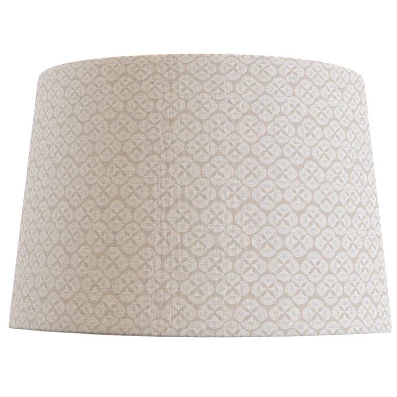 Beige Patterned Lampshade in Sea Star