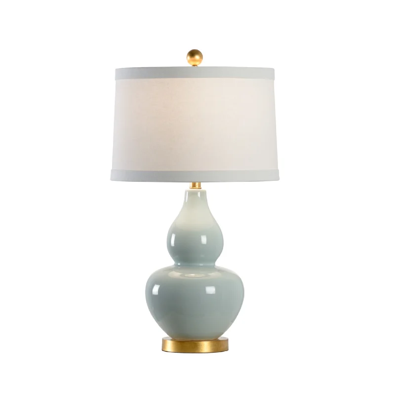 Celadon Gourd Table Lamp