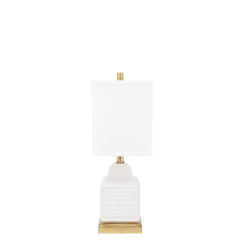 Menderes Table Lamp - White