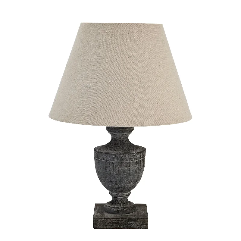 Inca Urn Wooden Table Lamp 51cm