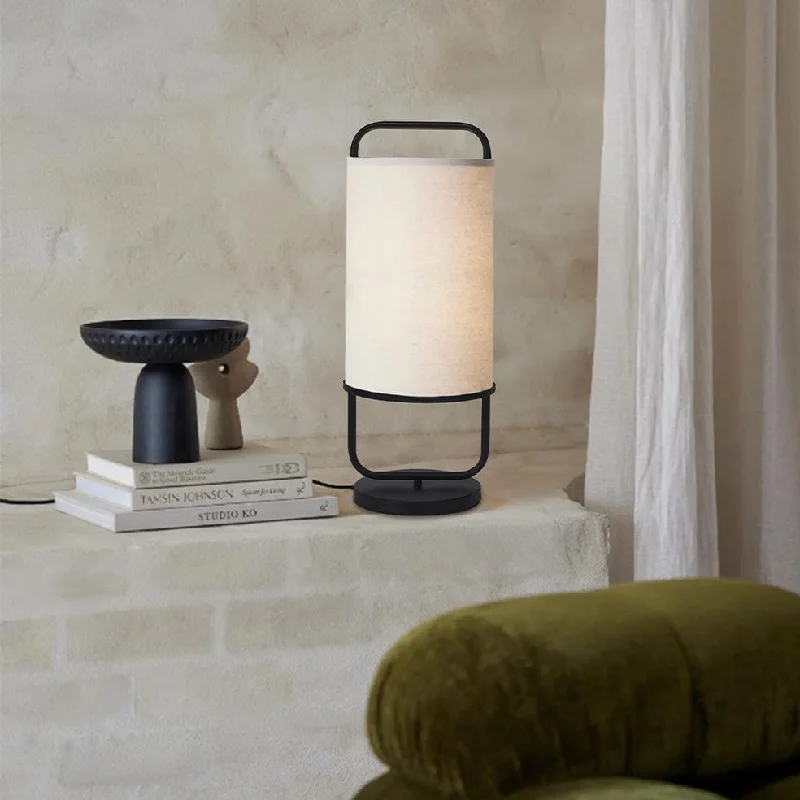 Leana Table Lamp | Black and White