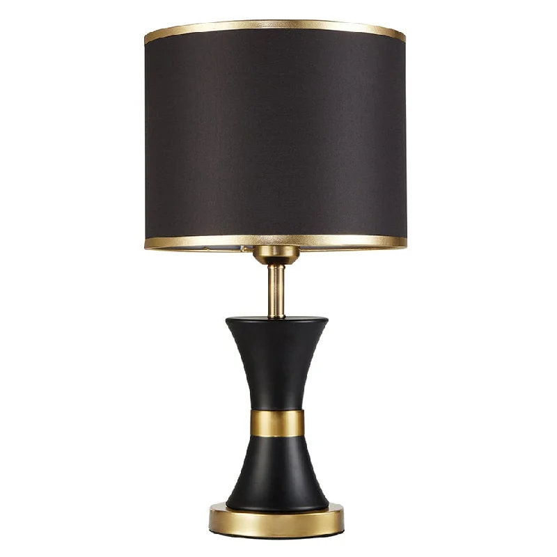 Linda Table Lamp Black and Gold