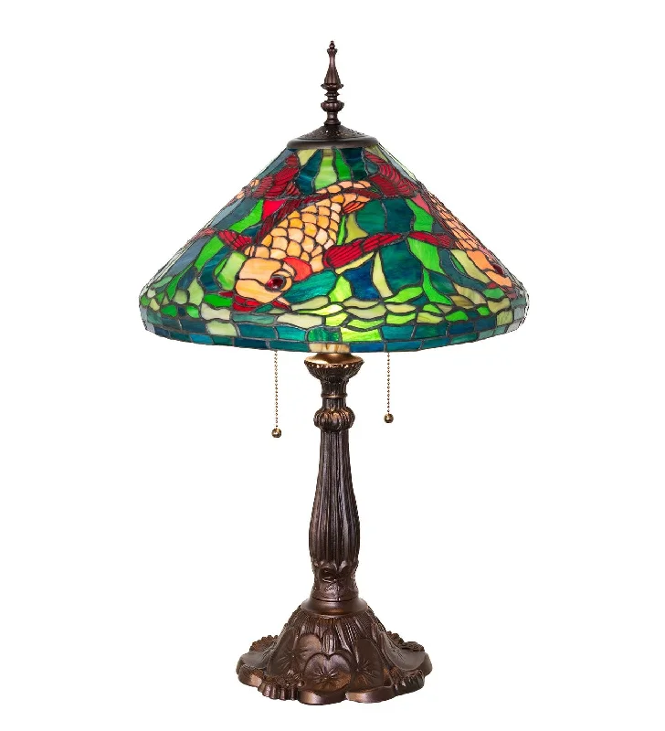 Tiffany Koi Two Light Table Lamp