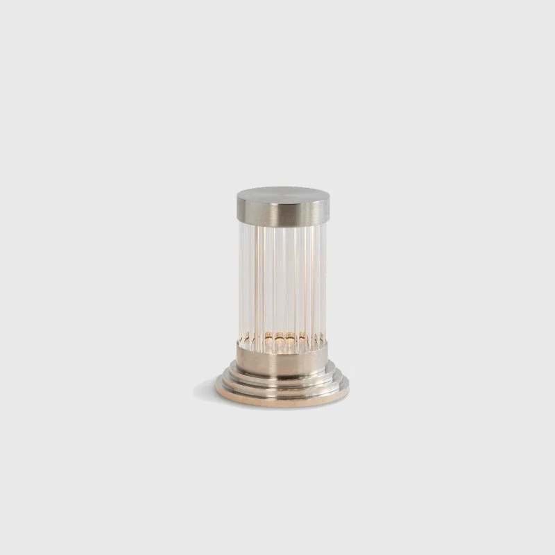 Mini Reeded Glass Table Lamp