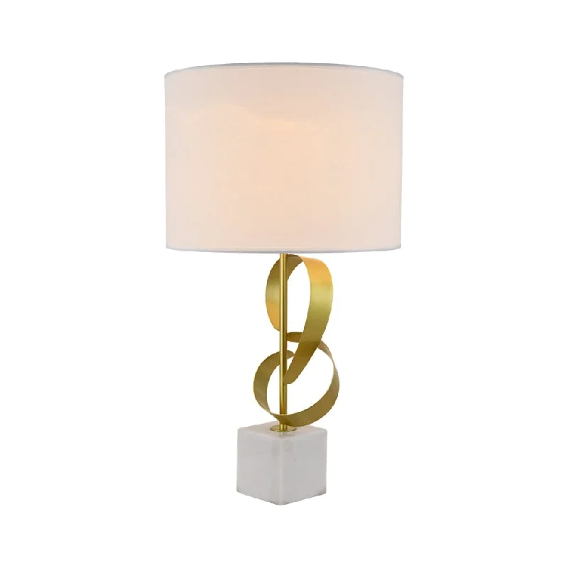 Mozart Marble and Gold Table Lamp