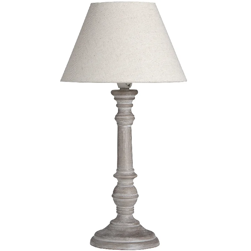 Pella Table Lamp with Linen Shade 38cm