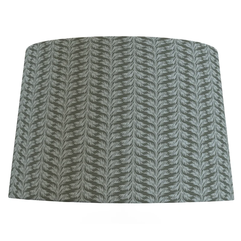 Sage Green Patterned Lampshade in Sabal Stripe