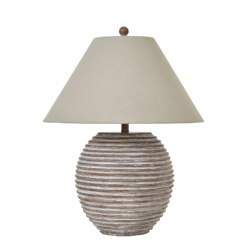 Saturn Table Lamp With Linen Shade 71cm