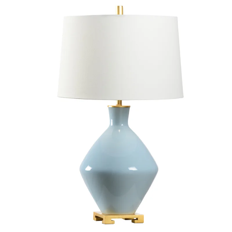 Skylar Ceramic Lamp in Sky Blue