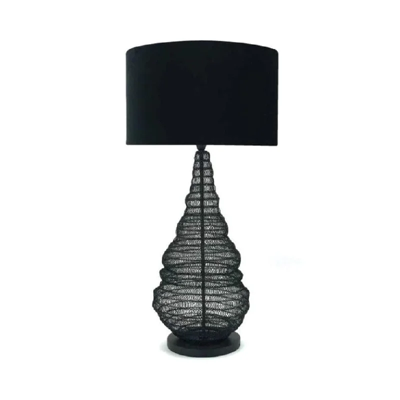 Spinagar Table Lamp Black